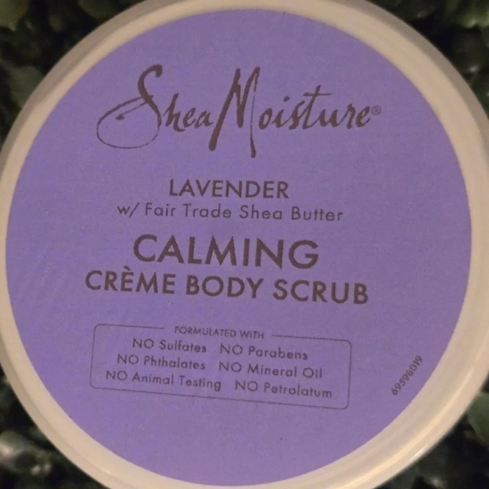 Shea Moisture Calming Creme Body Scrub, Lavender, 11.3 oz (320 g) X2
